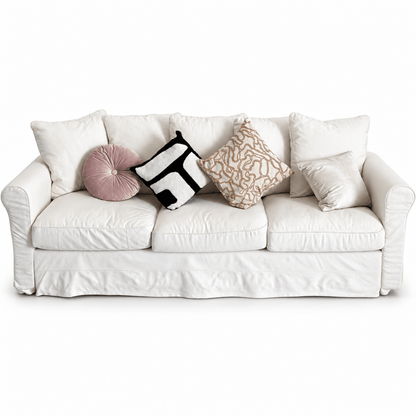 IKEA EKTORP 3-Seater Sofa – Blekinge White – 218 cm - Al Thahani Furniture