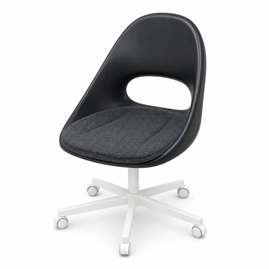 IKEA ELDBERGET / MALSKÄR Swivel Chair with PYNTEN Seat Pad – used 4 months - Al Thahani Furniture