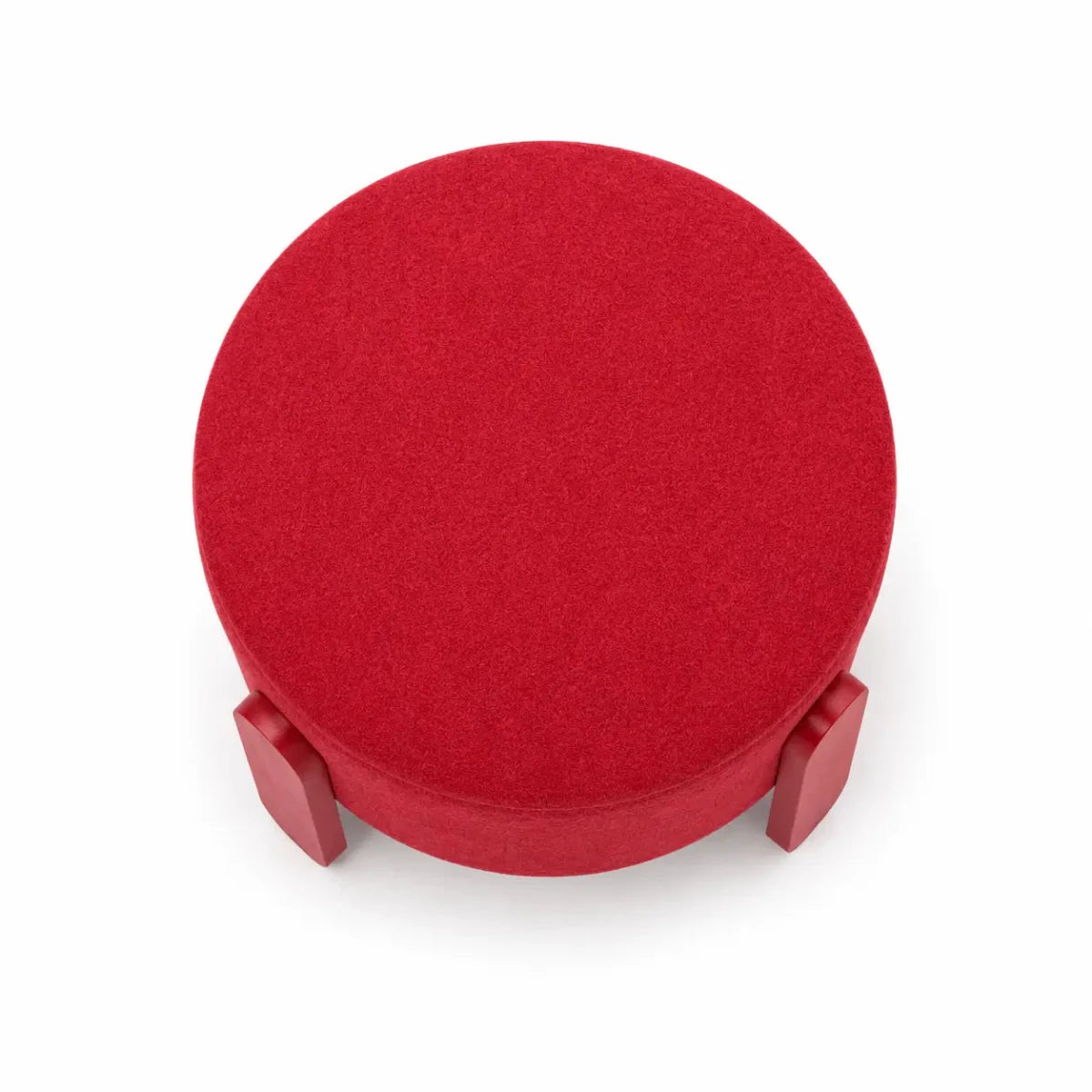 IKEA FÖRLUNDA Pouffe with Storage | Tonerud Red, 44 cm Diameter - used 1 months - Al Thahani Furniture