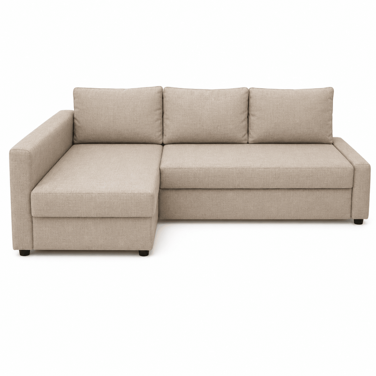 IKEA FRIHETEN Corner Sofa-Bed with Storage | Beige, Reversible Chaise - used 8 months - Al Thahani Furniture