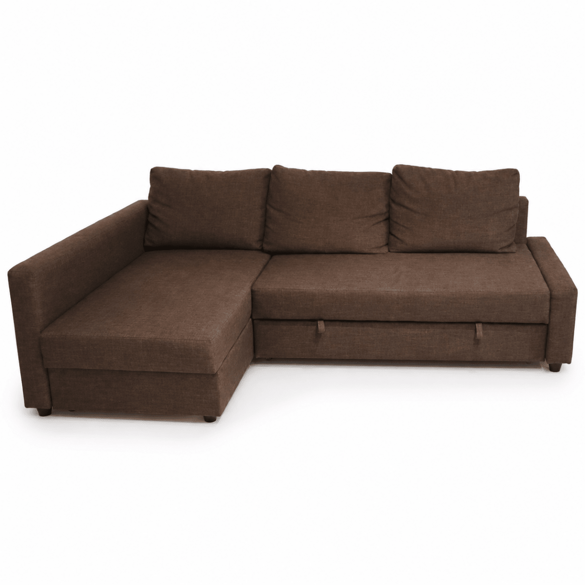 IKEA FRIHETEN Corner Sofa-Bed with Storage – Dark Brown - Al Thahani Furniture