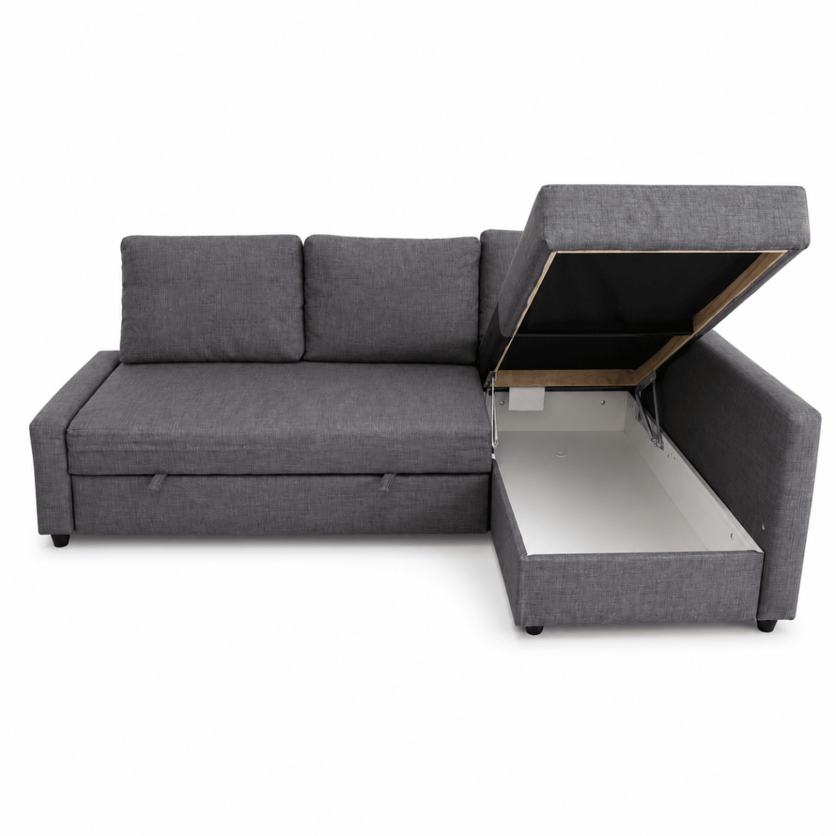IKEA FRIHETEN Corner Sofa-Bed with Storage | Dark Grey - Al Thahani Furniture