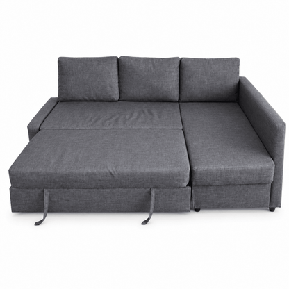 IKEA FRIHETEN Corner Sofa-Bed with Storage | Dark Grey - Al Thahani Furniture