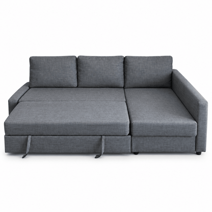 IKEA FRIHETEN Corner Sofa-Bed with Storage – Skiftebo Dark Grey - Al Thahani Furniture