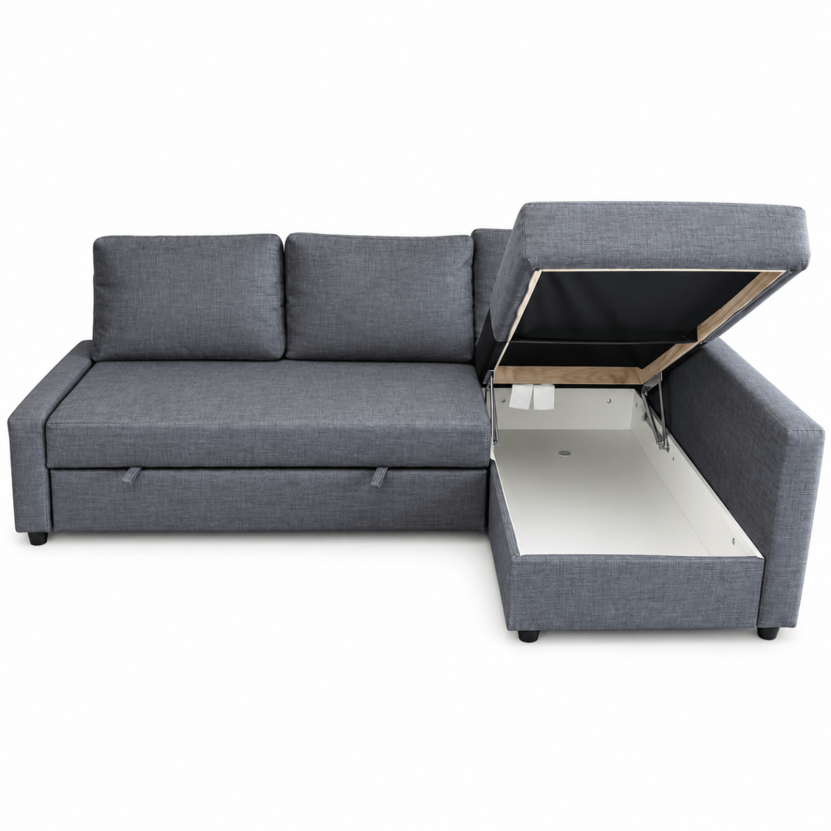 IKEA FRIHETEN Corner Sofa-Bed with Storage – Skiftebo Dark Grey - Al Thahani Furniture