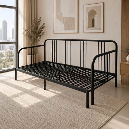 IKEA FYRESDAL Day-bed Frame – Black – 80 × 200 cm - Al Thahani Furniture