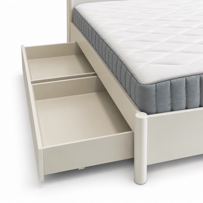 IKEA GULLABERG Single Bed with 2 Storage Drawers & Mattress – White – 90 × 200 cm - Al Thahani Furniture