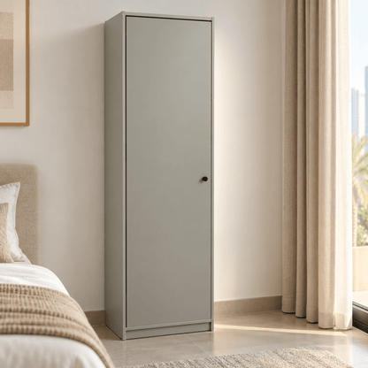 IKEA GURSKEN Single-Door Wardrobe – Light Beige – 49.4 × 55 × 185.7 cm - Al Thahani Furniture