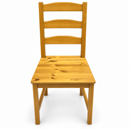 IKEA HÄGERNÄS Solid Pine Dining Chair – Antique Stain - Al Thahani Furniture