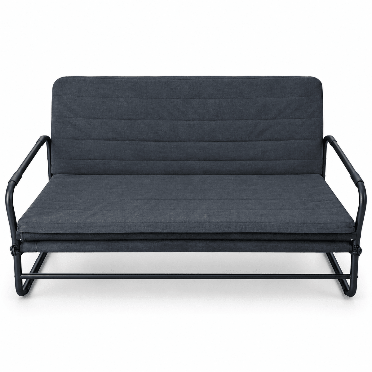 IKEA HAMMARN 2-Seater Sofa-Bed – Dark Grey & Black - Al Thahani Furniture