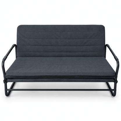IKEA HAMMARN 2-Seater Sofa-Bed – Dark Grey & Black - Al Thahani Furniture