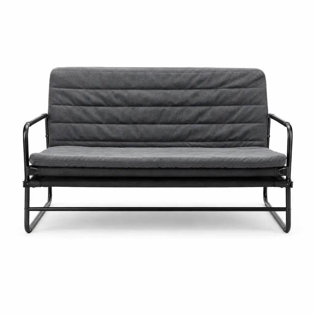 IKEA HAMMARN Sofa - Bed – Dark Grey/Black – 2 - in - 1 Convertible – Spacious 120x190 cm Bed - althahanifurniture