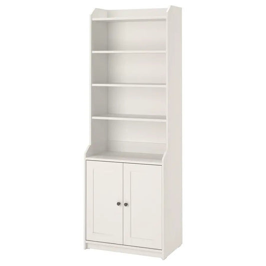 IKEA HAUGA High Cabinet with 2 Doors | White, 70x46x199 cm - used 3 months - Al Thahani Furniture