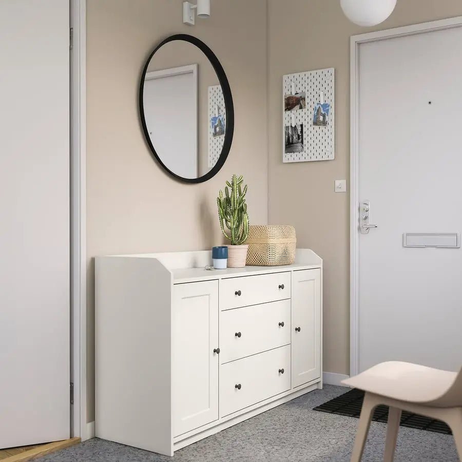 IKEA HAUGA Sideboard | White - used 4 months - Al Thahani Furniture