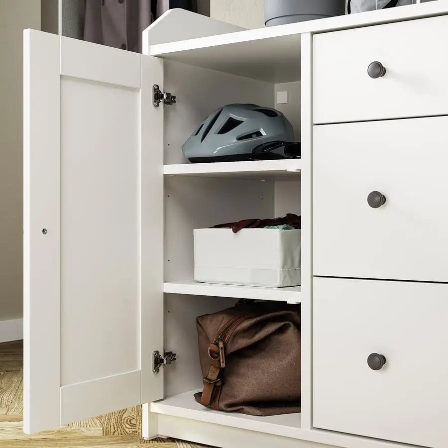 IKEA HAUGA Sideboard | White - used 4 months - Al Thahani Furniture