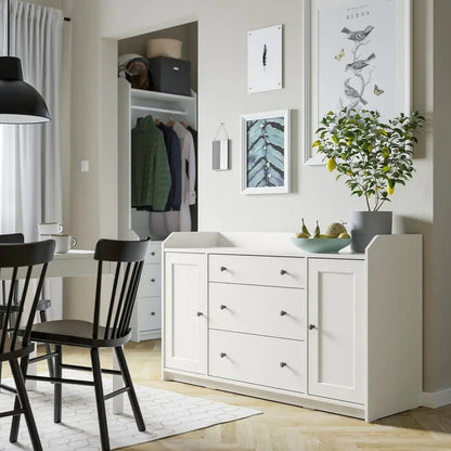IKEA HAUGA Sideboard | White - used 4 months - Al Thahani Furniture