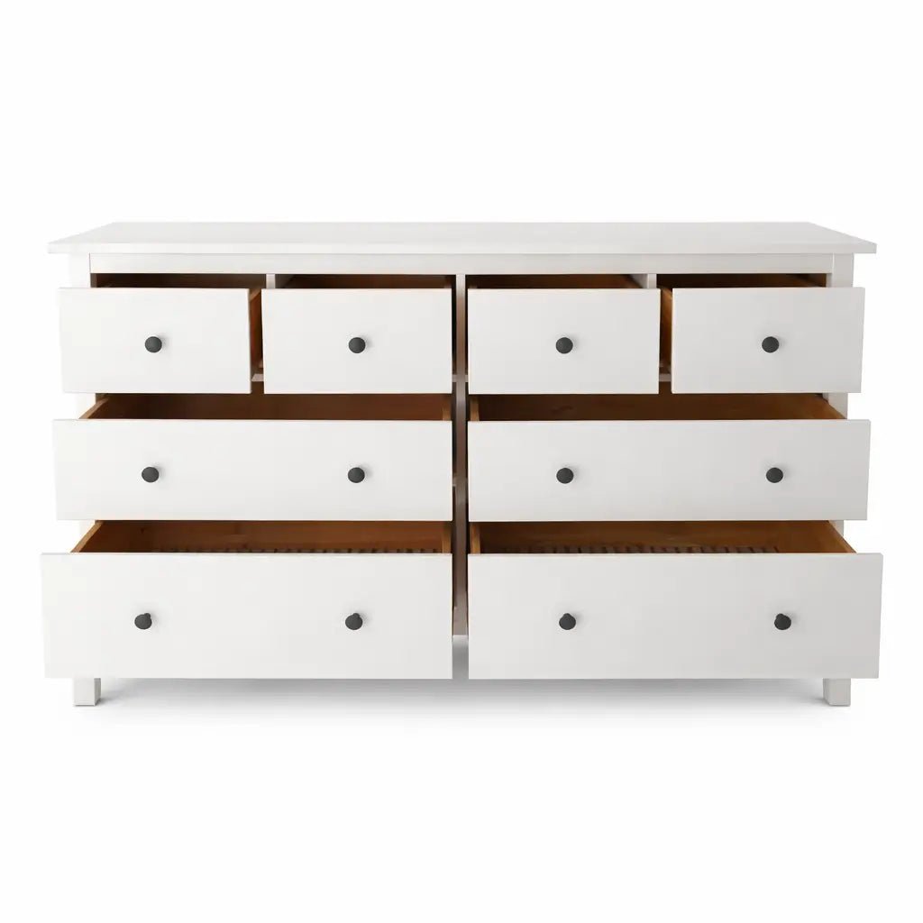 IKEA HEMNES Chest of 8 Drawers – White Stain – Used 5 Months (Excellent Condition) - althahanifurniture
