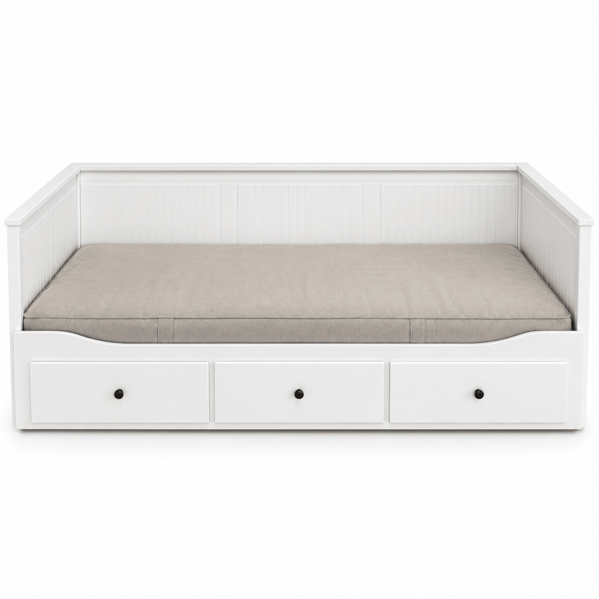 IKEA HEMNES Daybed with 3 Storage Drawers & Mattresses – White – 80 × 200 / 160 × 200 cm - Al Thahani Furniture
