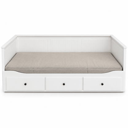 IKEA HEMNES Daybed with 3 Storage Drawers & Mattresses – White – 80 × 200 / 160 × 200 cm - Al Thahani Furniture