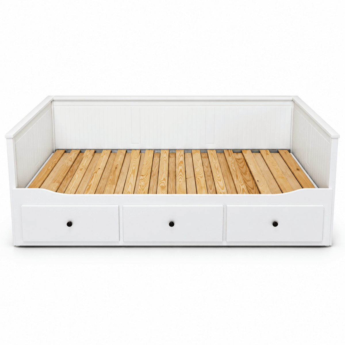 IKEA HEMNES Daybed with 3 Storage Drawers & Mattresses – White – 80 × 200 / 160 × 200 cm - Al Thahani Furniture