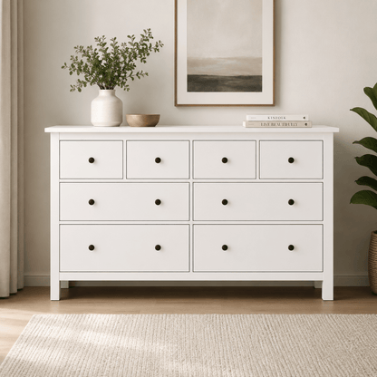 IKEA HEMNES King Bed Set without mattress (180 x 200 cm) - used 5 month - Al Thahani Furniture