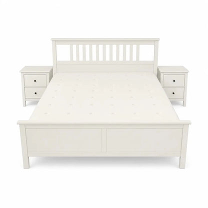 IKEA HEMNES King Bed with Mattress, 180x200 cm - used 5 months - Al Thahani Furniture