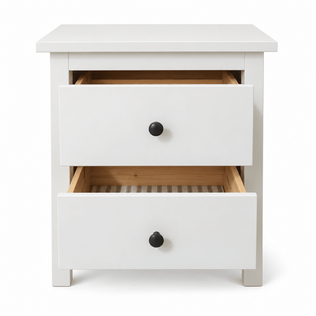 IKEA HEMNES King Bedroom Set with Mattress & 2 Bedside Tables – White – 180 × 200 cm - Al Thahani Furniture