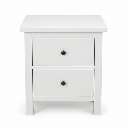 IKEA HEMNES King Bedroom Set with Mattress & 2 Bedside Tables – White – 180 × 200 cm - Al Thahani Furniture