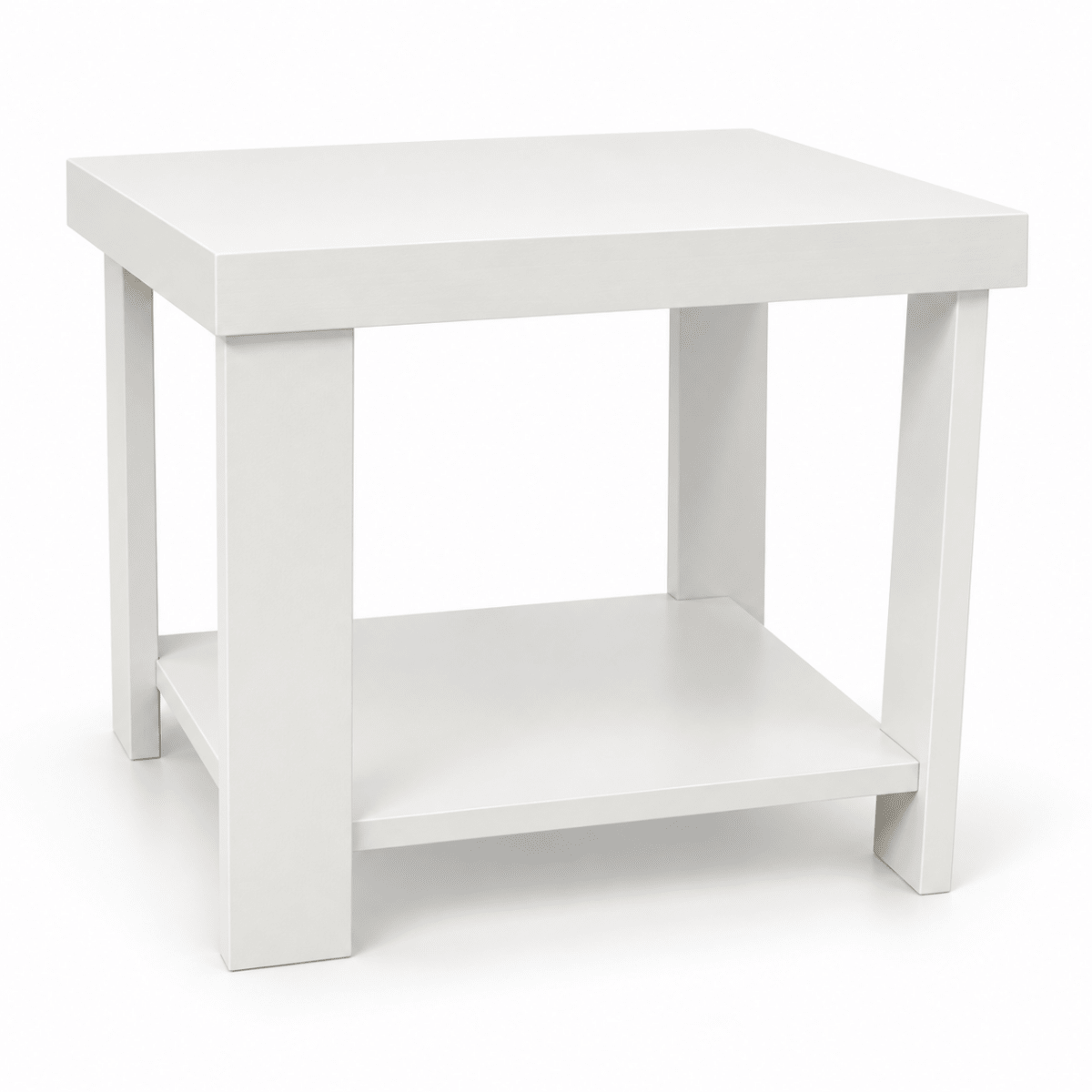 IKEA HEMNES Side Table with Lower Shelf – White Stain – 55 × 55 cm - Al Thahani Furniture