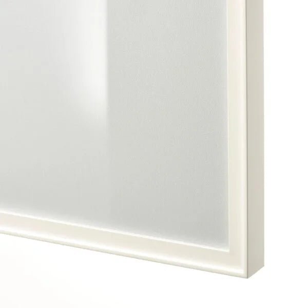 IKEA HÖGBO Glass Door | White Frame | 40×192 cm | Display Cabinet Door - althahanifurniture