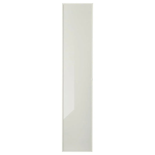 IKEA HÖGBO Glass Door | White Frame | 40×192 cm | Display Cabinet Door - althahanifurniture