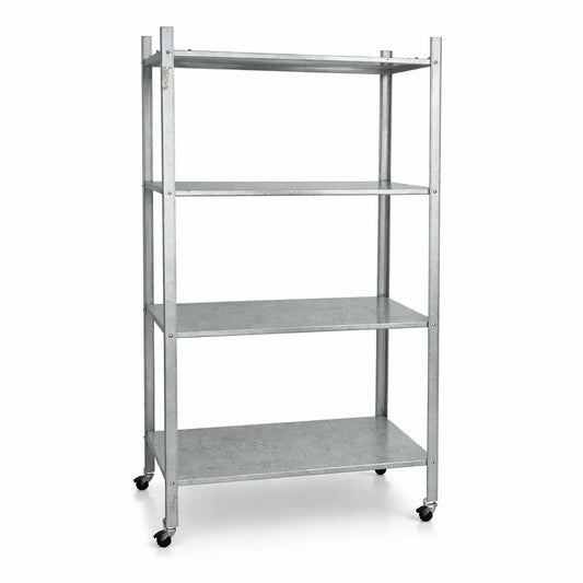 IKEA HYLLIS Shelving Unit – Galvanized Steel – 60x27x140 cm - althahanifurniture