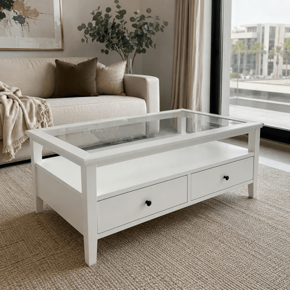 IKEA IDANÄS Coffee Table – White – 107 × 55 × 49 cm - Al Thahani Furniture