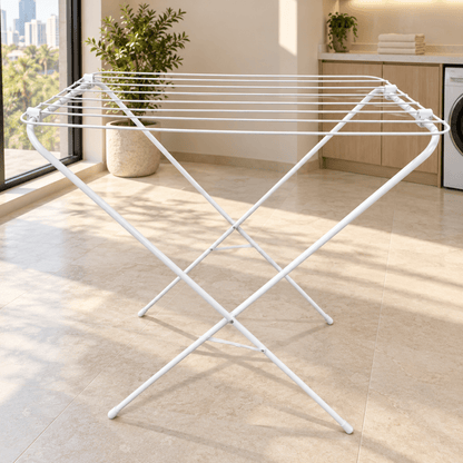 IKEA JÄLL Folding Clothes Drying Rack – White – 79 × 40 × 82 cm - Al Thahani Furniture