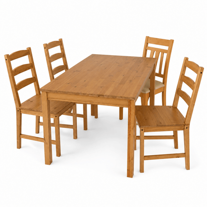 IKEA JOKKMOKK Solid Pine Dining Table with 4 Chairs - Al Thahani Furniture