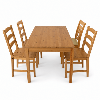 IKEA JOKKMOKK Solid Pine Dining Table with 4 Chairs - Al Thahani Furniture