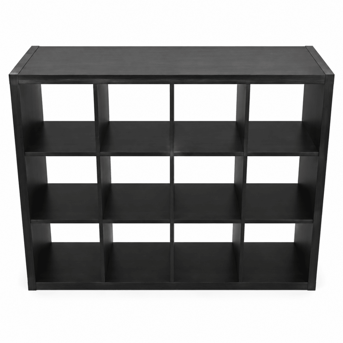 IKEA KALLAX 12-Cube Shelving Unit – Black-Brown – 147 × 39 × 112 cm - Al Thahani Furniture