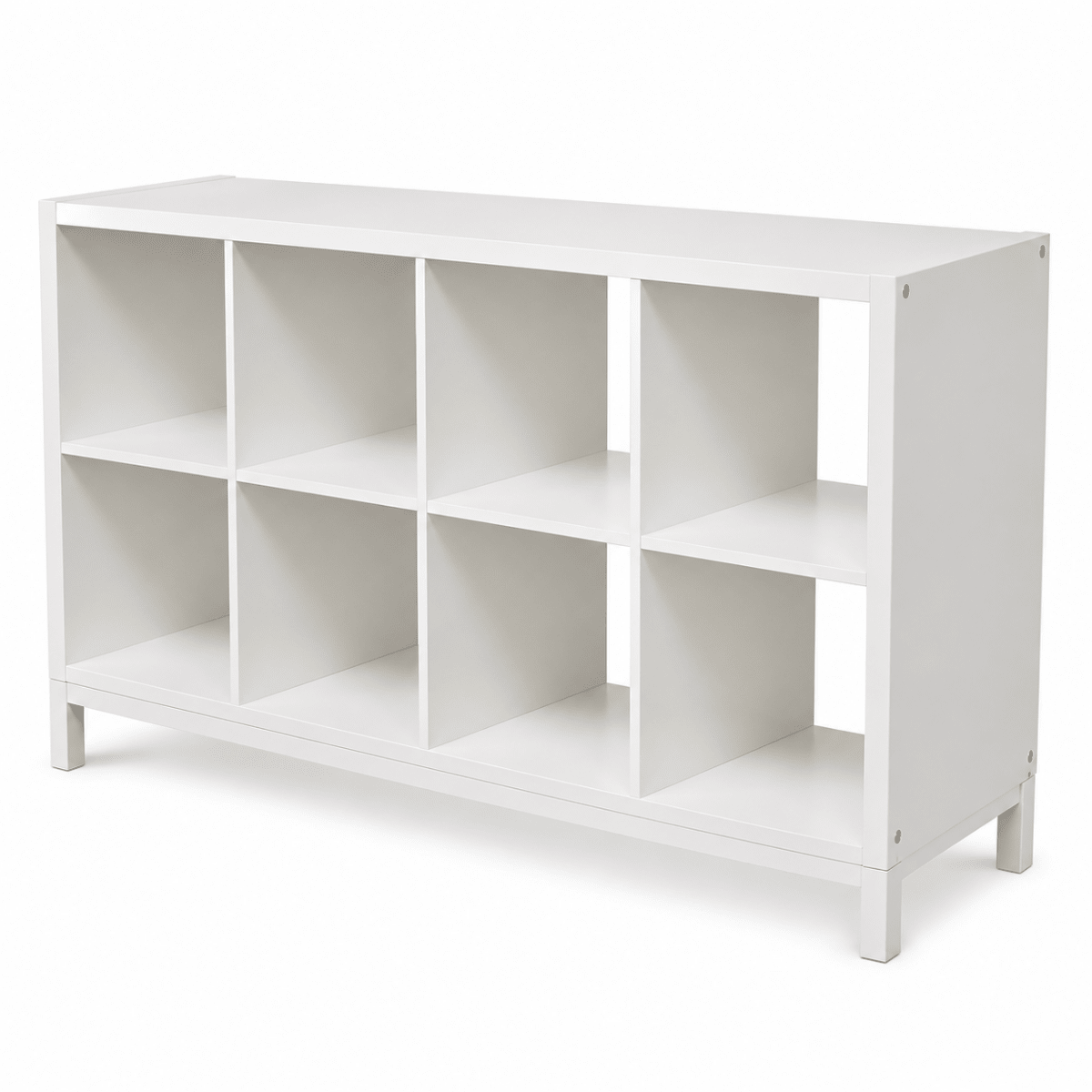 IKEA KALLAX 8-Cube Shelving Unit with Underframe – White – 147 × 39 × 94 cm - Al Thahani Furniture