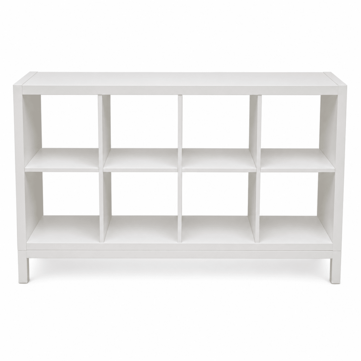 IKEA KALLAX 8-Cube Shelving Unit with Underframe – White – 147 × 39 × 94 cm - Al Thahani Furniture