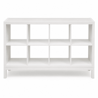 IKEA KALLAX 8-Cube Shelving Unit with Underframe – White – 147 × 39 × 94 cm - Al Thahani Furniture
