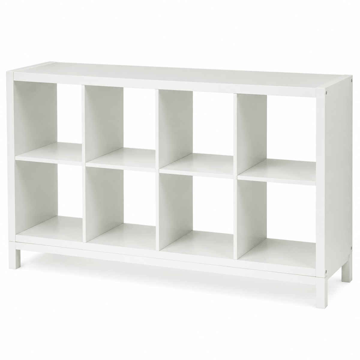 IKEA KALLAX 8-Cube Shelving Unit with Underframe – White – 147 × 39 × 94 cm - Al Thahani Furniture