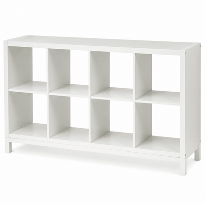 IKEA KALLAX 8-Cube Shelving Unit with Underframe – White – 147 × 39 × 94 cm - Al Thahani Furniture