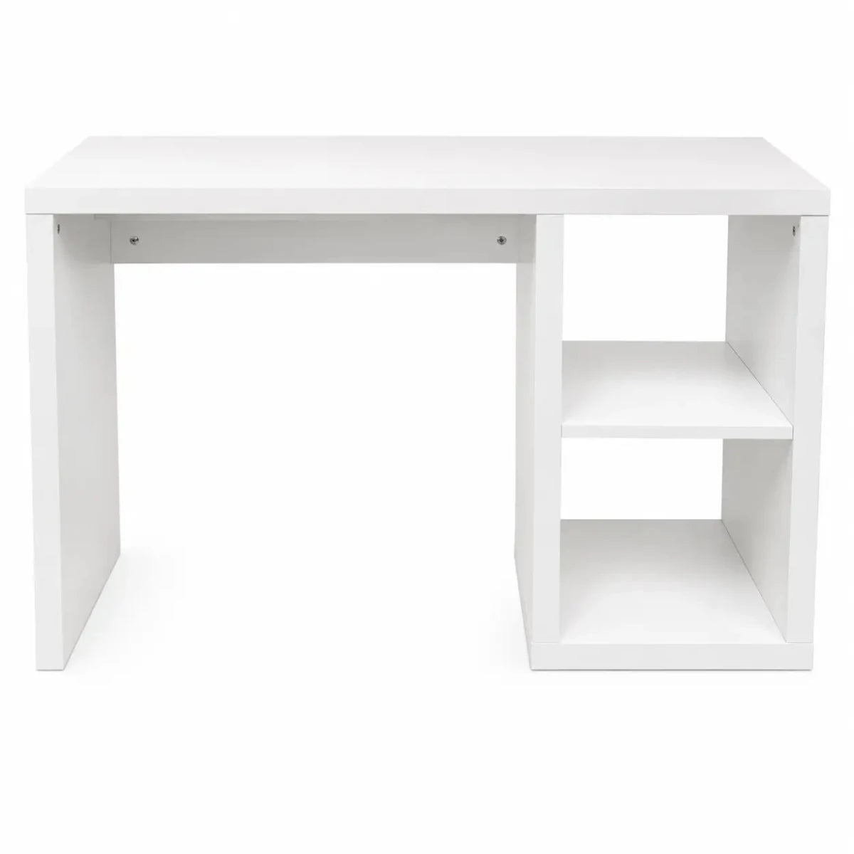 IKEA KALLAX Desk | White, 111x39x77 cm - used 5 months - Al Thahani Furniture
