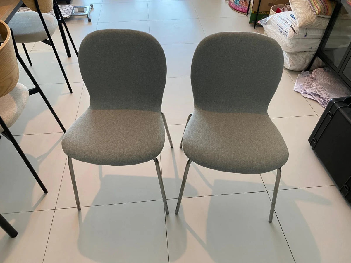 IKEA KARLPETTER Chair | Gunnared Light Green Fabric / Sefast Black Frame - althahanifurniture