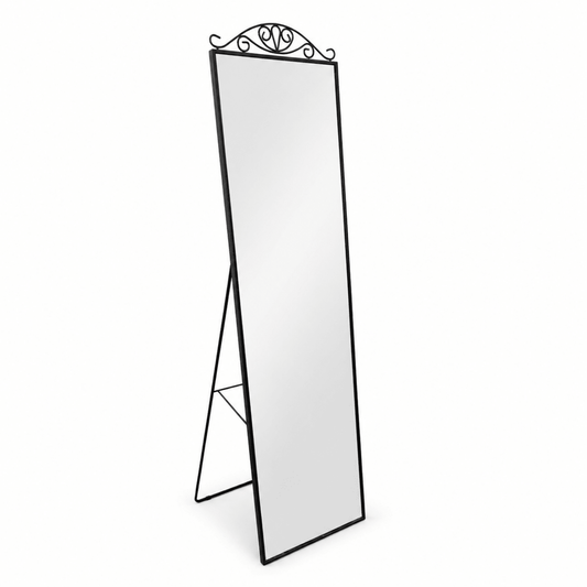 IKEA KARMSUND Standing Mirror – Black – 40 × 167 cm - Al Thahani Furniture