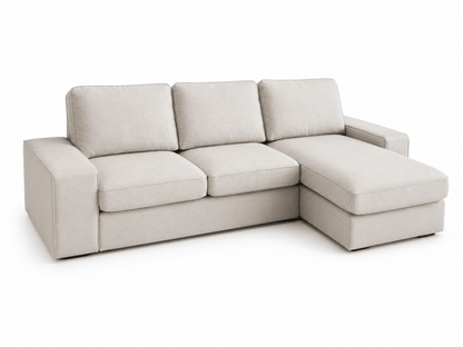 IKEA KIVIK 3-Seat Sofa with Chaise Longue | Tresund Light Beige - Al Thahani Furniture