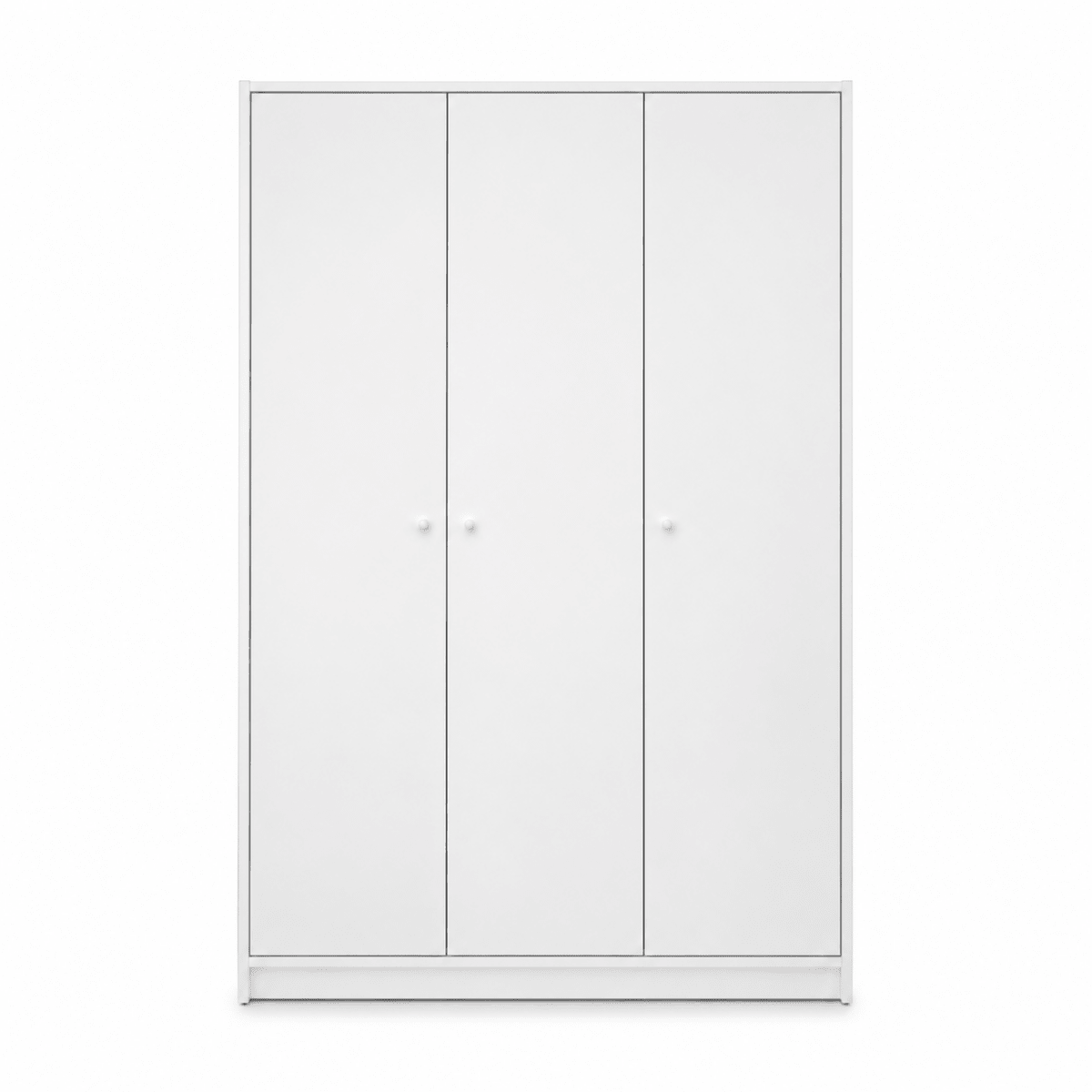 IKEA KLEPPSTAD Wardrobe with 3 Doors | White, 117x55x176 cm - used 3 months - Al Thahani Furniture