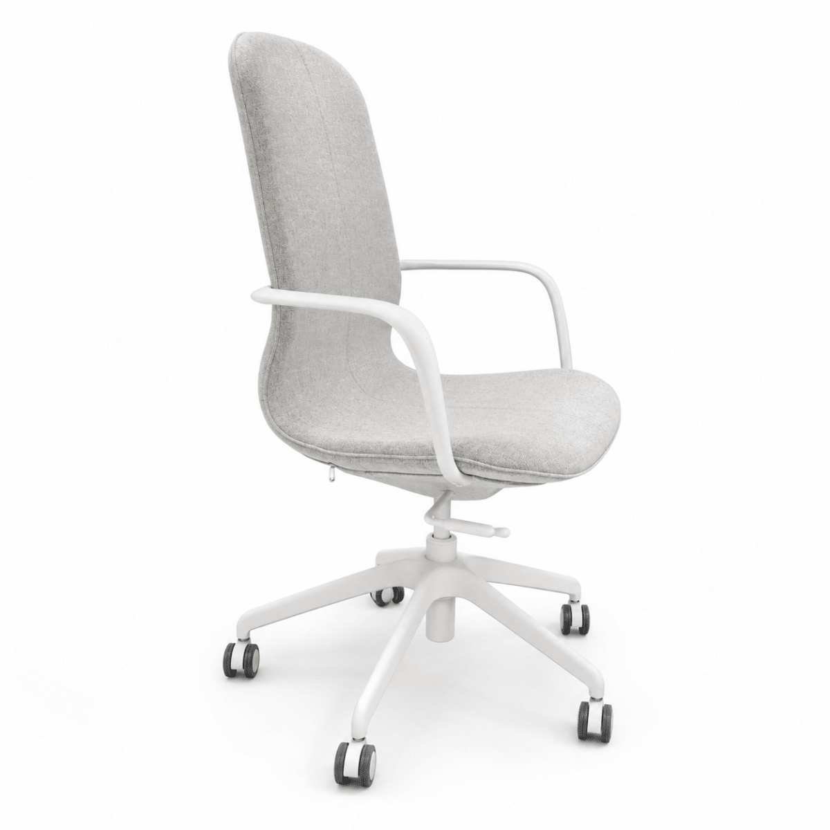 IKEA LÅNGFJÄLL High-Back Conference Chair with Armrests | Gunnared Beige & White - Al Thahani Furniture