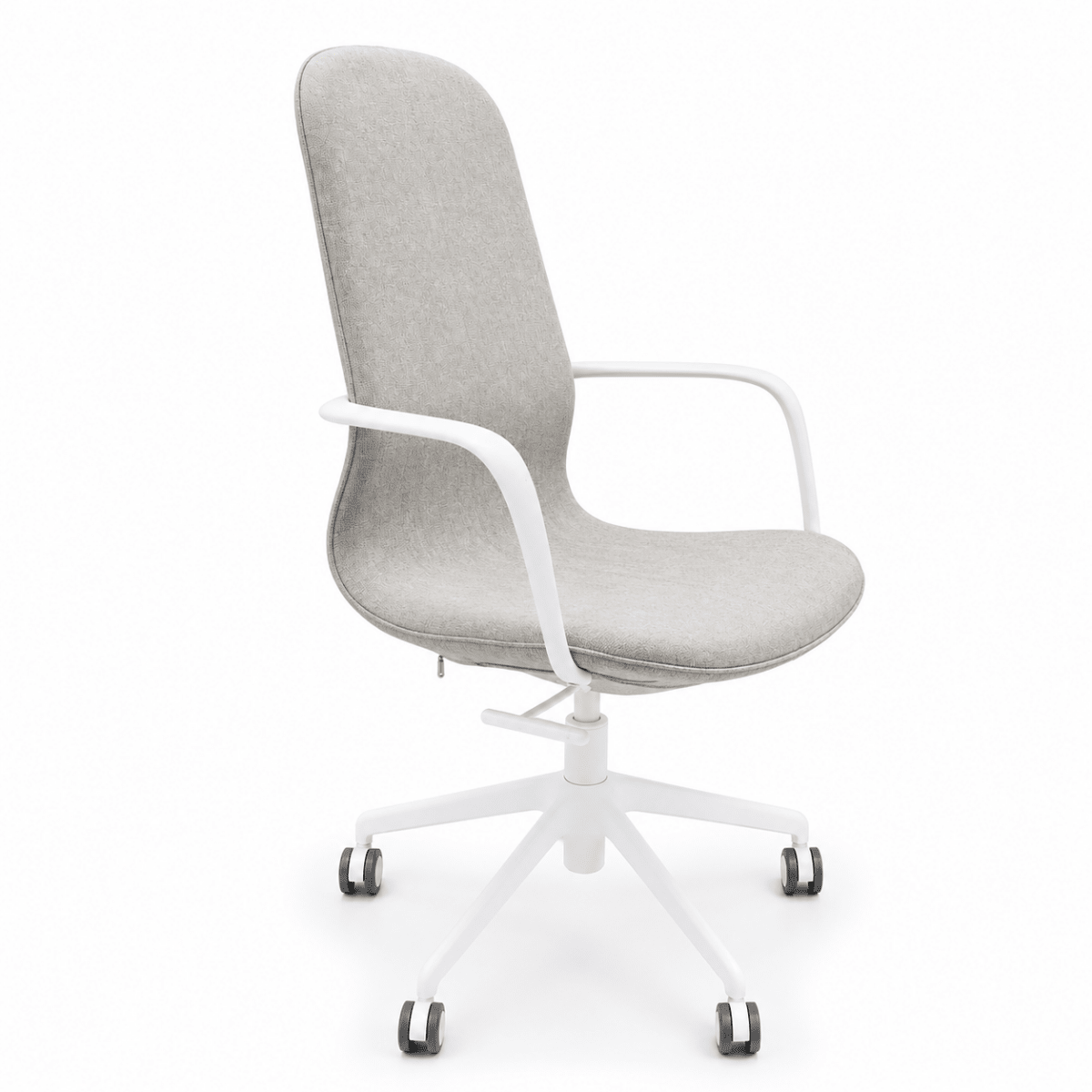 IKEA LÅNGFJÄLL High-Back Conference Chair with Armrests | Gunnared Beige & White - Al Thahani Furniture