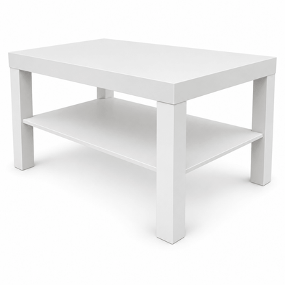 IKEA LACK Coffee Table with Lower Shelf – 90 × 55 cm – White - Al Thahani Furniture